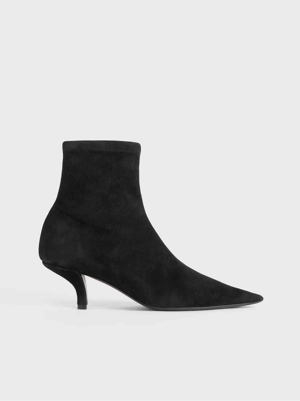 NEW toteme suede heeled sock boots